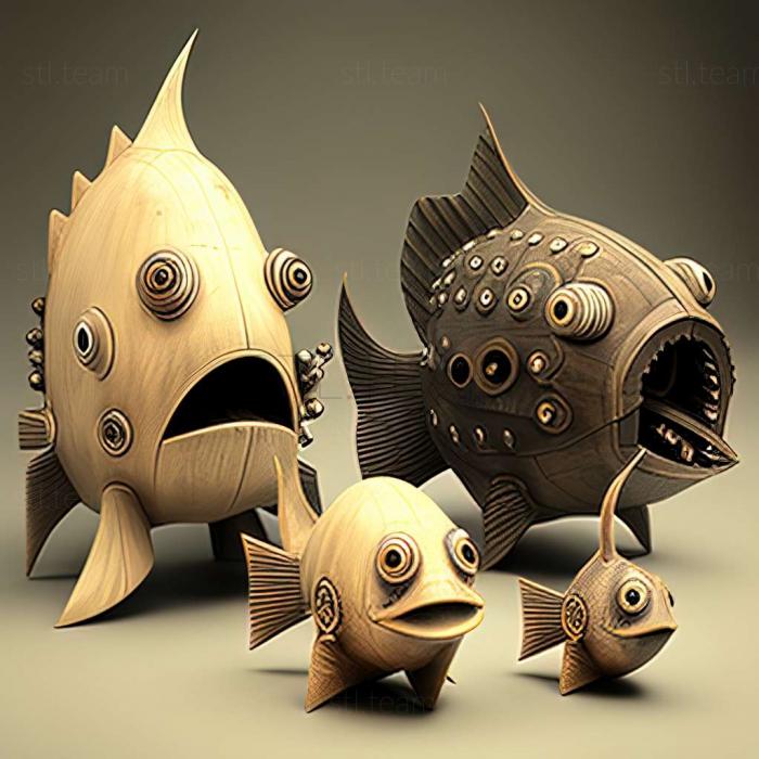 3D model Fish bots (STL)